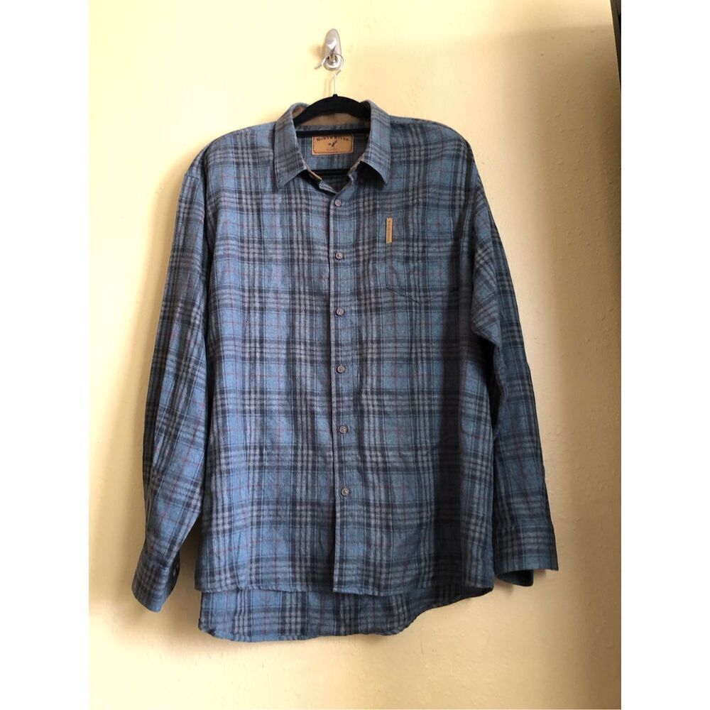 North River Outfitters  Plaid Flannel Long Sleeve Shirt Men's SZ XL